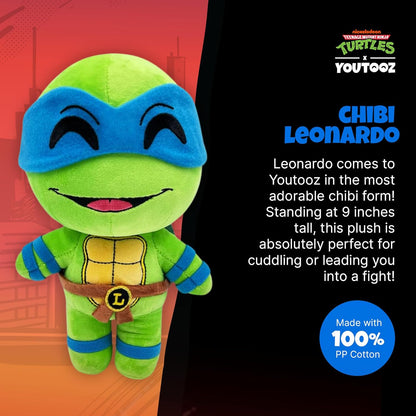 Teenage Mutant Ninja Turtles peluche Chibi Leonardo 22 cm