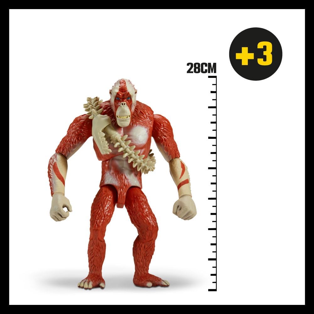 GODZILLA VS KONG Monsterverse - Figura Giant Skar King basada en la película, Figura de 28 cm, Accesorios incluidos para recrear luchas, Múltiple Puntos de articulación, +3 años, Famosa (MN300300