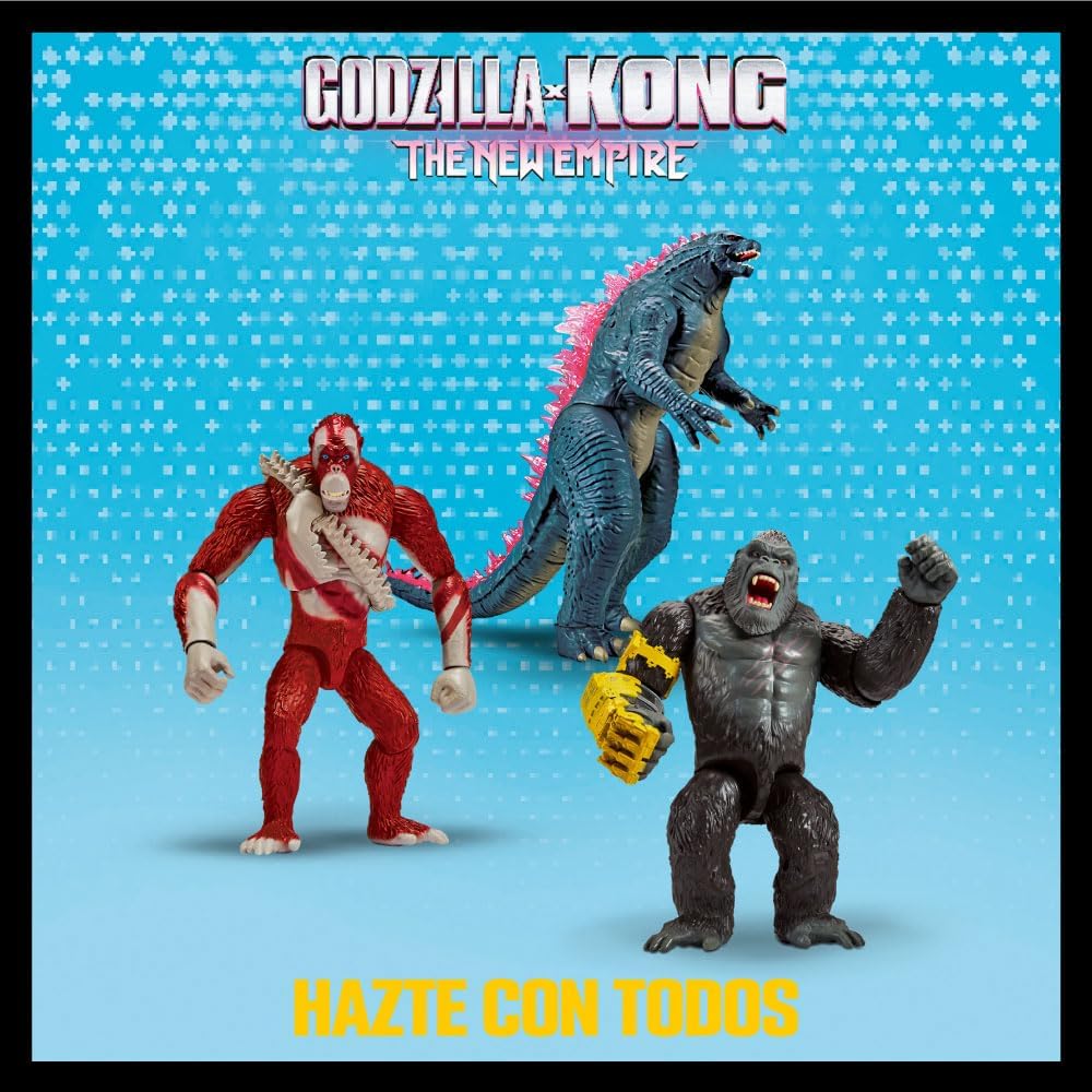 GODZILLA VS KONG Monsterverse - Figura Giant Skar King basada en la película, Figura de 28 cm, Accesorios incluidos para recrear luchas, Múltiple Puntos de articulación, +3 años, Famosa (MN300300
