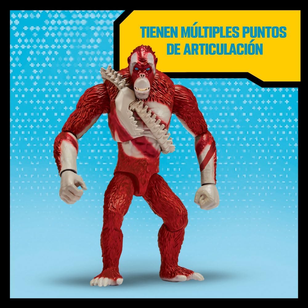 GODZILLA VS KONG Monsterverse - Figura Giant Skar King basada en la película, Figura de 28 cm, Accesorios incluidos para recrear luchas, Múltiple Puntos de articulación, +3 años, Famosa (MN300300