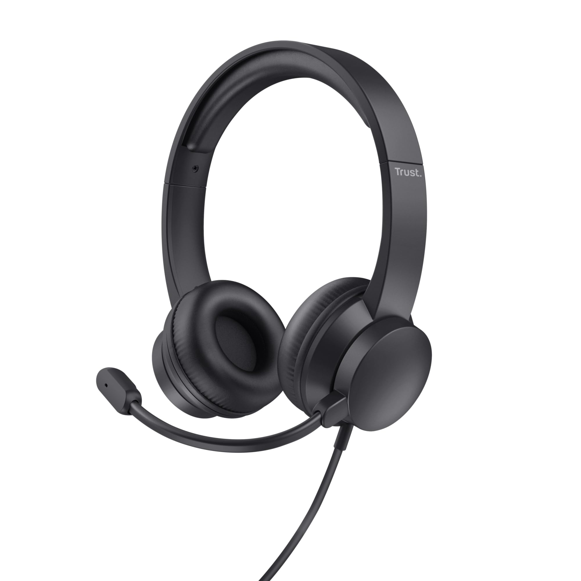 Trust HS-201 Computer Over Ear Headset Wired Stereo Black