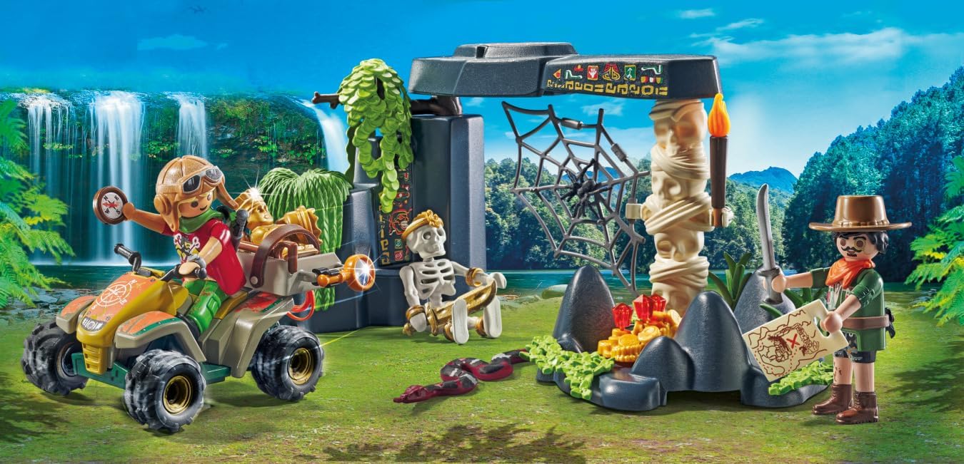 Playmobil 71454 Jungle Treasure Hunter Promo Pack, thrilling action, fun imaginative role-play, playsets suitable for children ages 4+