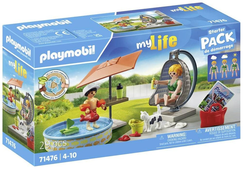 Playmobil 71476 My Life: Splashing Fun in the Garden Starter Pack, gifting toy and fun imaginative role-play, playsets suitable for children ages 4+