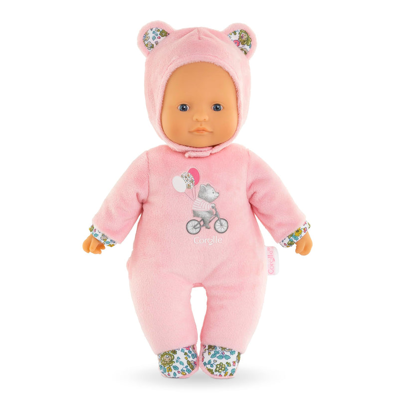 Corolle 9000100700 - Mon Doudou, Pti'Coeur Bear Rose, Poupon, 30 cm, vanaf 9 maanden