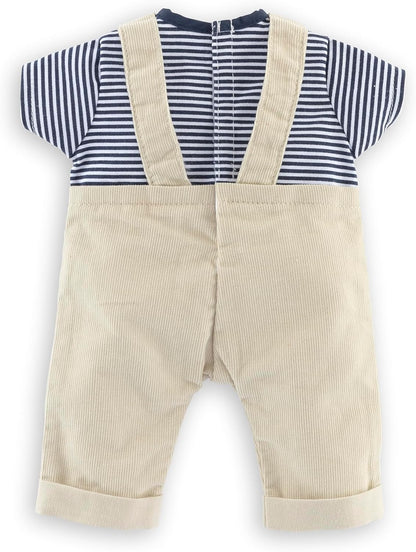 Corolle 9000110950 Mon Premier Poupon Shirt, Dungarees, Loire, for All 30 cm Baby Dolls, from 18 Months