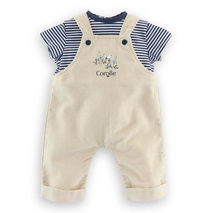 Corolle - Corolle Mon Grand Poupon Tuinbroek Ecru en T-shirt 36cm