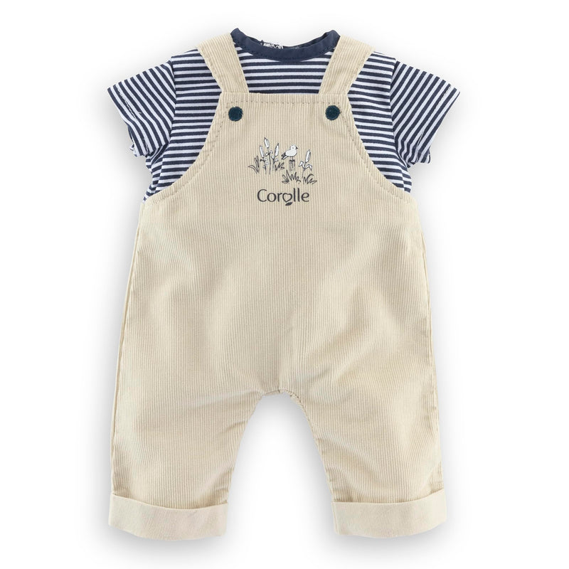 Corolle - Corolle Mon Grand Poupon Tuinbroek Ecru en T-shirt 36cm