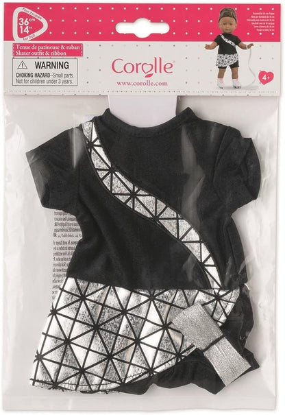 Corolle 211030 MC SKATER & RIBBON OUTFIT, Black, 0