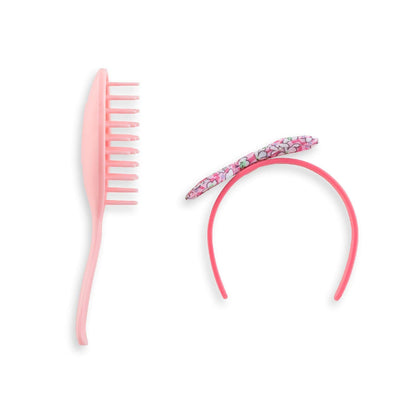 Corolle- Ma Set de Cepillo y Diadema para el Pelo Muñecas Ma, Estilo Floral (9000212330