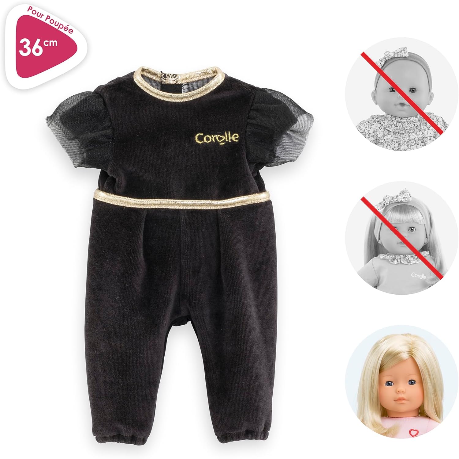 Corolle Mein Nähanzug, Kleidung, für Puppen, 36 cm, ab 4 Jahren, 9000212670