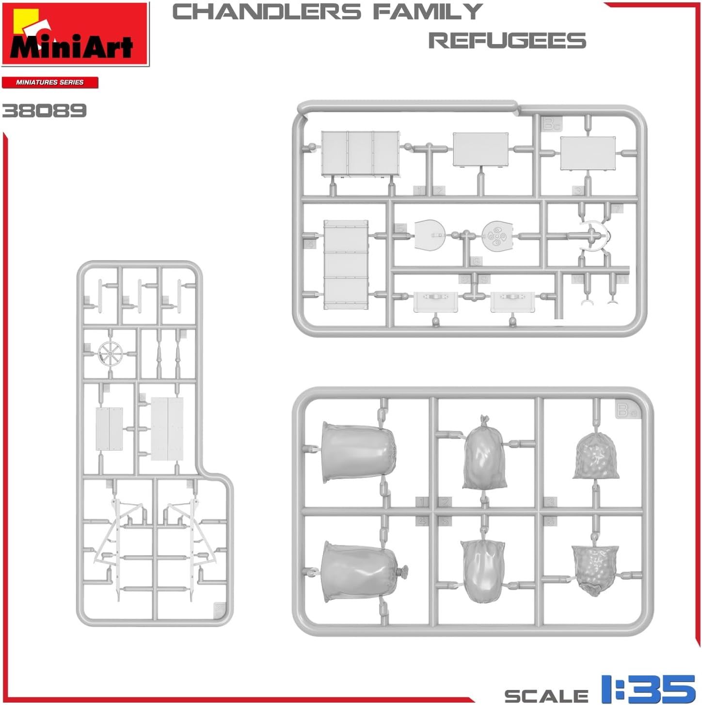 MiniArt - 1/35 Refugees Chandlers Family (3/24) *