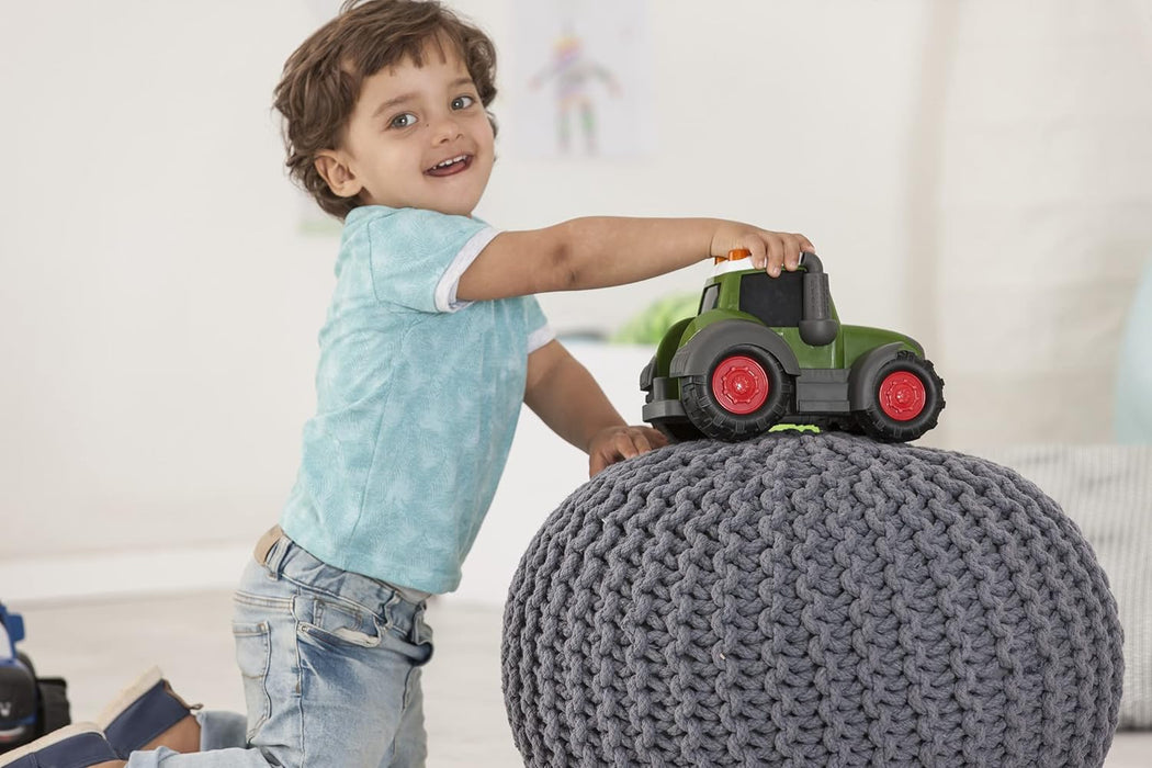 Dickie Toys Fendt Traktor Happy 203814008 Toy Tractor Green for Toddlers from 1 Year 25 cm, Multicoloured