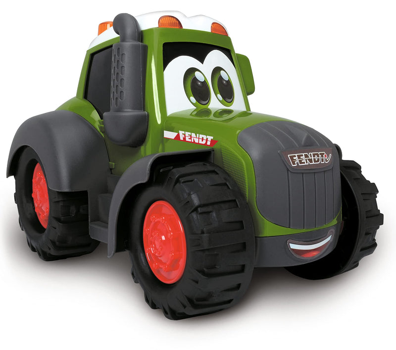 Dickie Toys Fendt Traktor Happy 203814008 Toy Tractor Green for Toddlers from 1 Year 25 cm, Multicoloured
