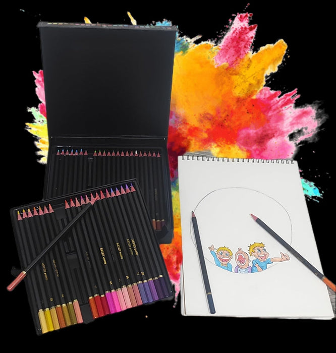Colouring Pencils, Fine Point, 46 Units, with Magnetic Case