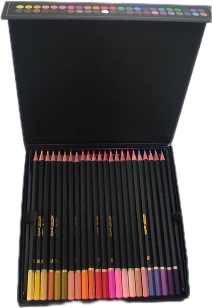 Colouring Pencils, Fine Point, 46 Units, with Magnetic Case
