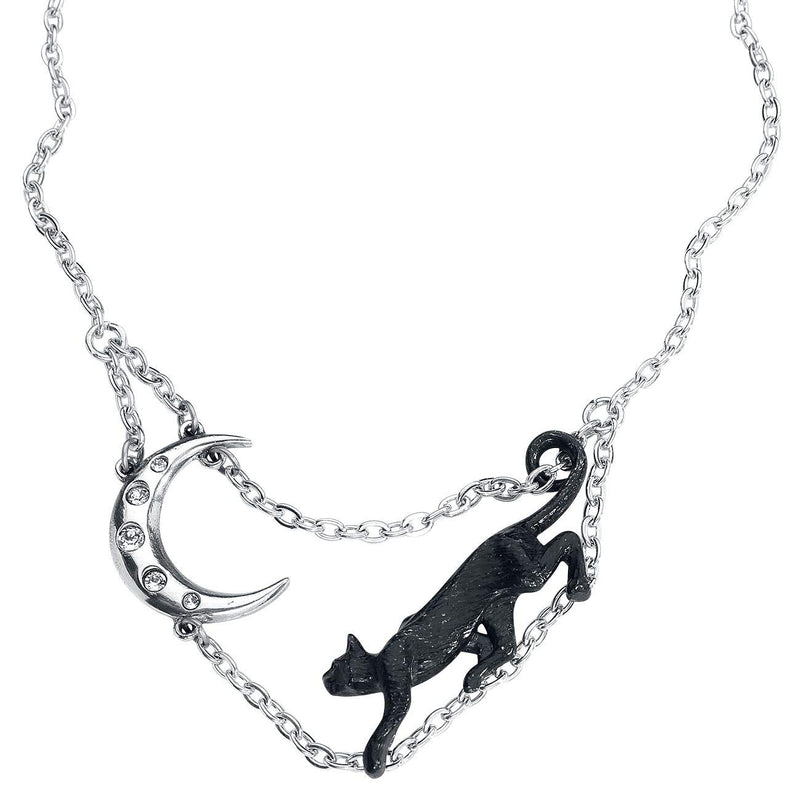 Alchemy Gothic Minnaloushe Pendant Necklace, Alchemy Gothic Minnaloushe Collana Colore Argento, Alchemy Gothic Minnaloushe Collar