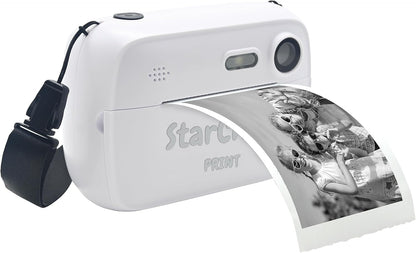 Lexibook, StarCAM Print, camerapakket met instant printer, foto- en videofunctie, inclusief 32 GB SD-kaart en fotopersonalisatiekit, wit, DJ150