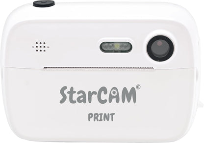 Lexibook, StarCAM Print, camerapakket met instant printer, foto- en videofunctie, inclusief 32 GB SD-kaart en fotopersonalisatiekit, wit, DJ150