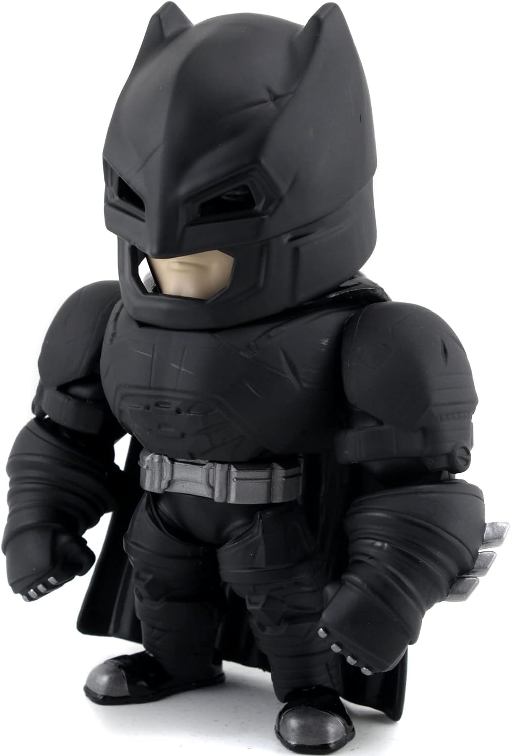 Jada- Batman Figura Metálica Batman Armored, 15cm, Con Armadura Desmontable y Ojos con Luz, Cultura Pop, Coleccionable, A Partir de 8 Años (253213009)