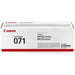 Canon Cartridge 71 BK Black Toner Cartridge, 1,200 pages (cardboard box