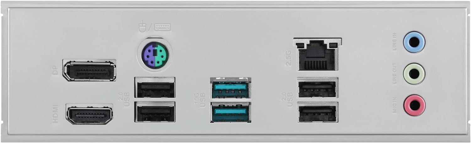 ASUS Prime B760M-PLUS Intel B760 LGA 1700 mATX Motherboard (PCIe 4.0, M.2, Realtek 2.5Gb Ethernet, DP, HDMI, SATA 6Gbps, USB Type-C, Pre-Assembled I/O Protector, Aura Sync