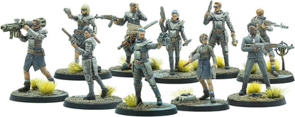 Modiphius Entertainment: Fallout Wasteland Warfare: Raiders - The Operators - 10 Unpainted Figures, Nuka World Wave, Miniatures Compatible w/Factions