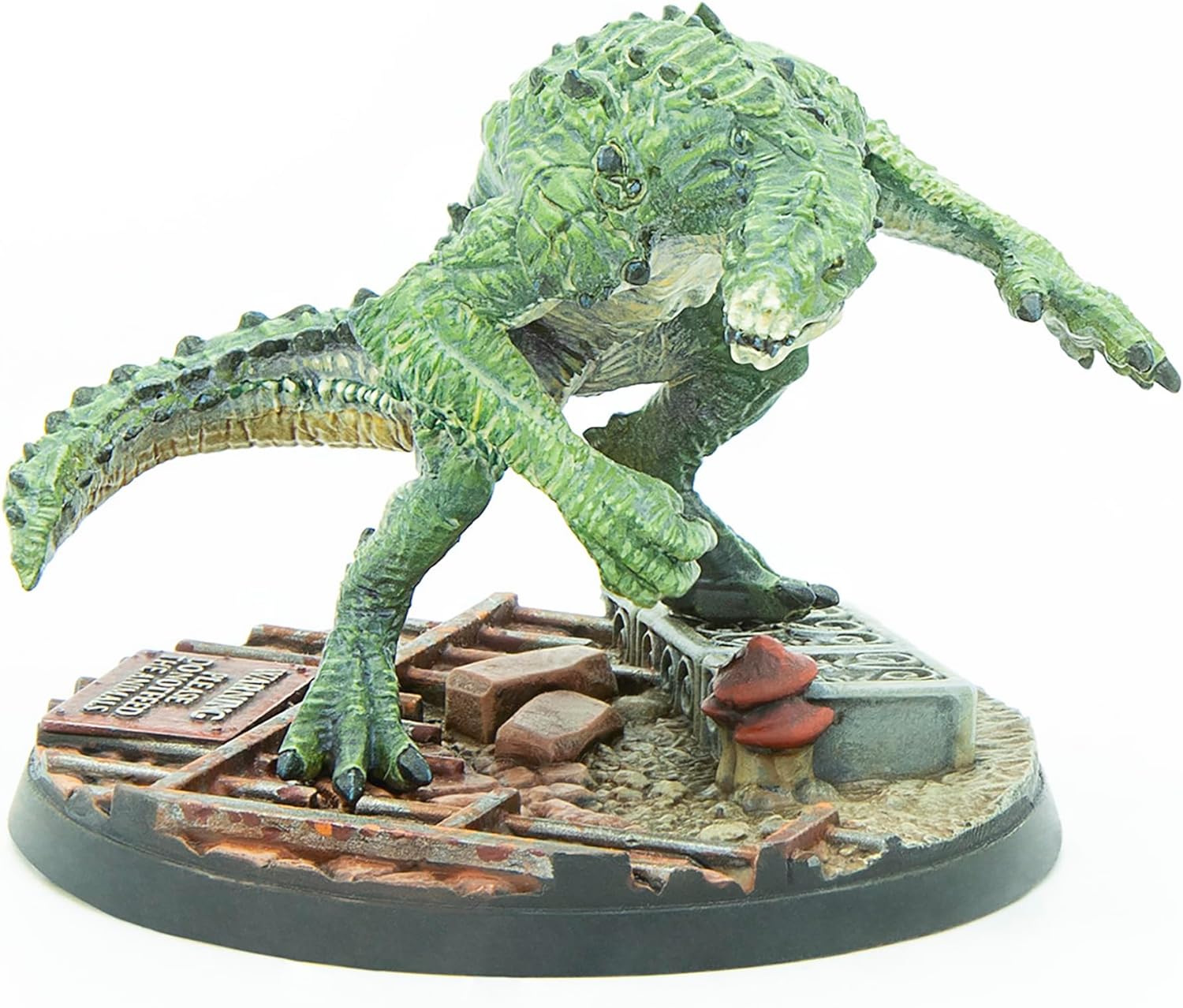 Modiphius Entertainment: Fallout: Wasteland Warfare - Creatures: Gatorclaw - 1 Figure, 32mm Unpainted Resin Miniature & Scenic Base, Tabletop RPG Game