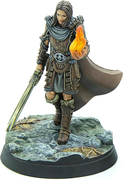 Modiphius Entertainment: The Elder Scrolls: Call to Arms: Dragonborn Heroes - 6 Figures, 32mm Unpainted Resin Miniatures, Officially Licensed