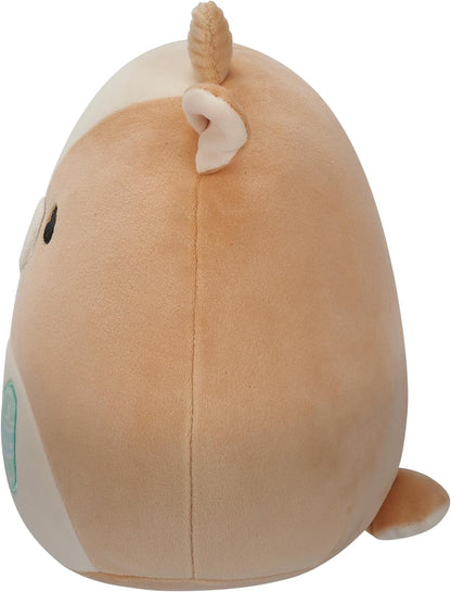 Squishmallows SQER00856 - Grant de geit 19 cm, officiële Jazwares pluche, superzacht knuffeldier
