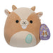 Squishmallows SQER00856 - Grant de geit 19 cm, officiële Jazwares pluche, superzacht knuffeldier