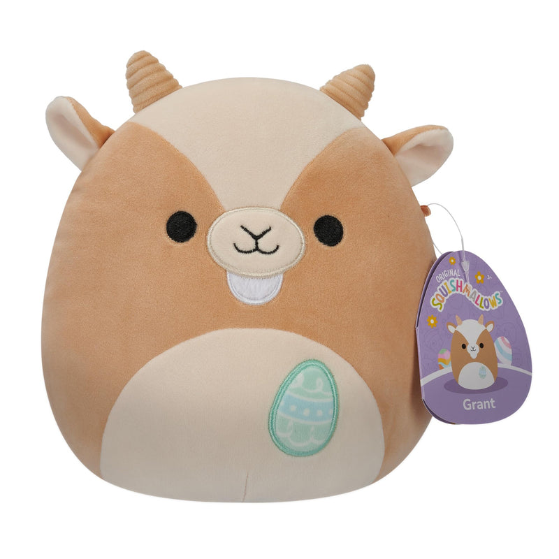 Squishmallows SQER00856 - Grant de geit 19 cm, officiële Jazwares pluche, superzacht knuffeldier