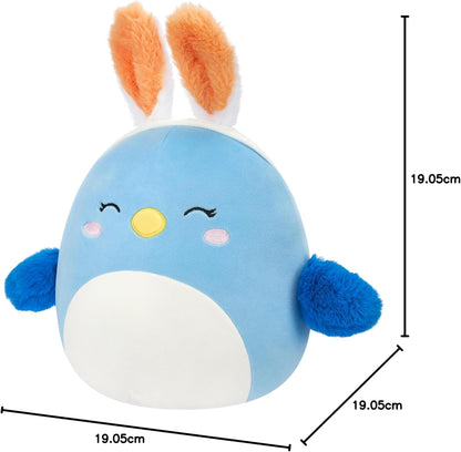 Squishmallows SQER00857 - Bebe der blaue Vogel 19 cm, offizielles Jazwares Plüsch, superweiches Kuscheltier Bebe der Vogel