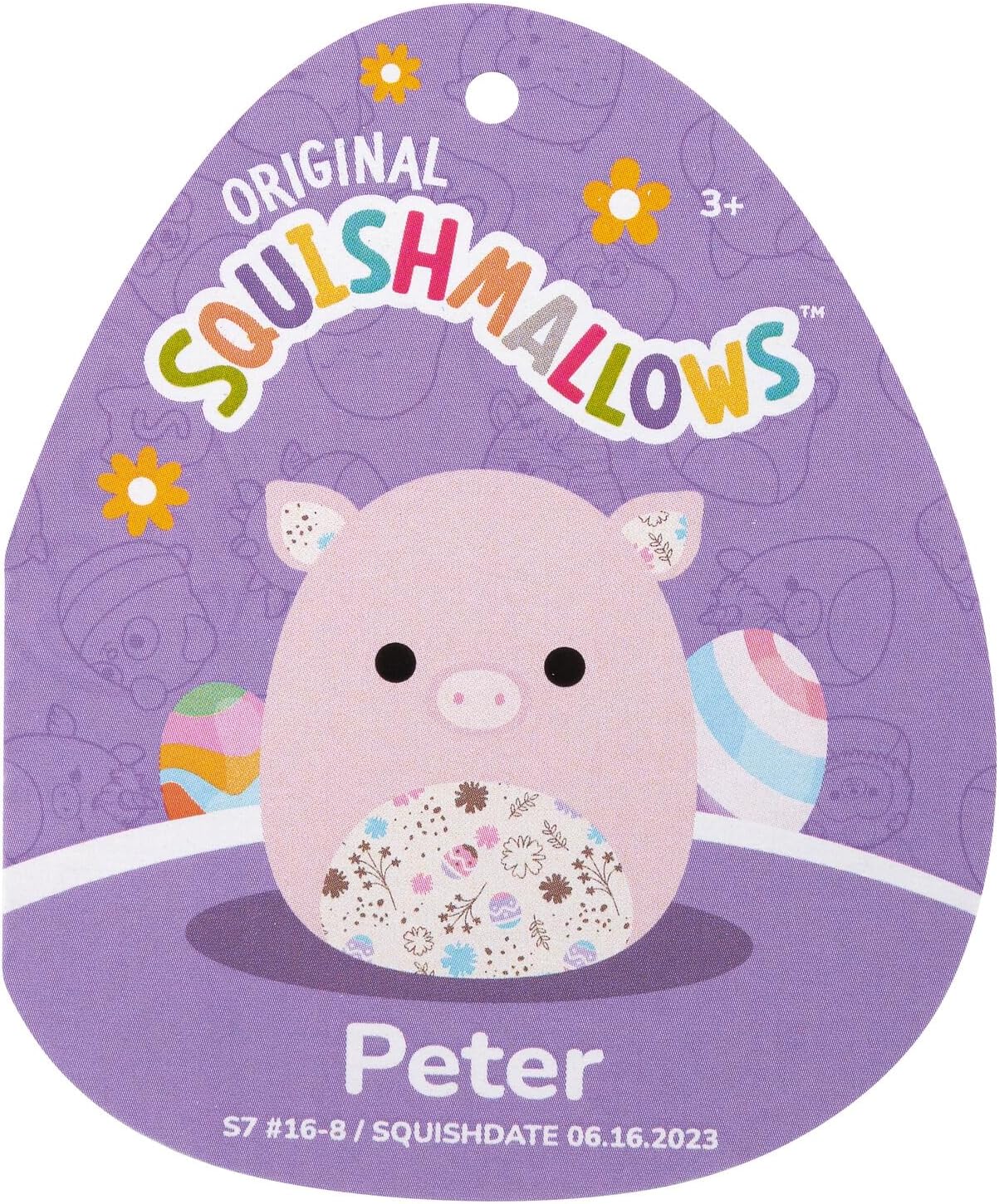 Squishmallows SQER00858 Peter het roze varken 19 cm