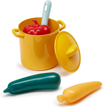 Ecoiffier Battery Green JOUETS 1685 Saucepan Set Azure Imitation Game for Children from 18 Months, One Size