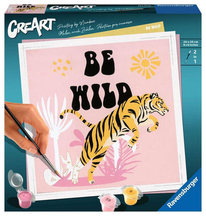 Ravensburger CreArt Jolane Edition Be Wild Paint by Numbers for Adults Craft Kits for Adults and Kids Age 12 Years Up
