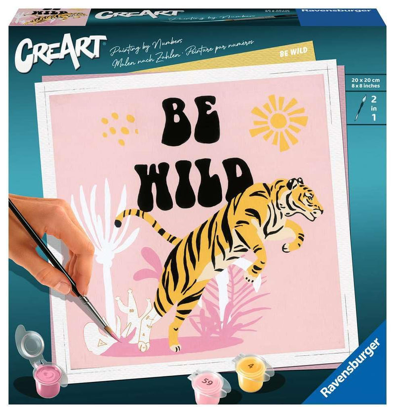 Ravensburger CreArt Jolane Edition Be Wild Paint by Numbers for Adults Craft Kits for Adults and Kids Age 12 Years Up