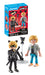 PLAYMOBIL Miraculous 71337 Miraculous: Adrien & Cat Noir, heldenhaftes Abenteuer, inklusive Kwami Plagg und vielfältigem Zubehör, Abenteuer mit Ladybug, detailreiches Spielzeug für Kinder ab 4 Jahren