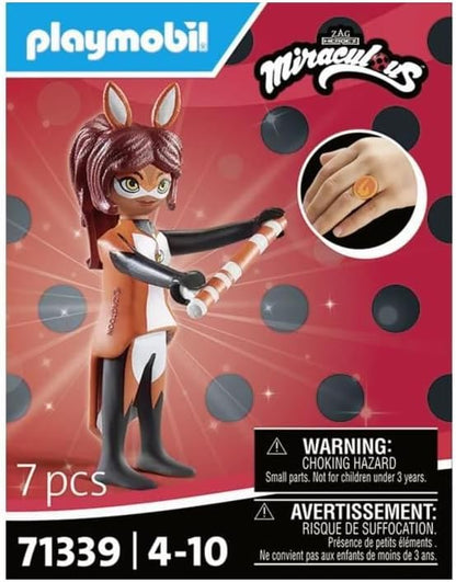 Playmobil 71339 Miraculous: Rena Rouge, Tales of Ladybug and Cat Noir, collector’s item, gifting toy and fun imaginative role-play, playsets for children ages 4+