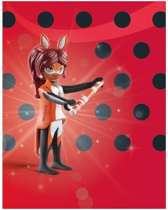 Playmobil 71339 Miraculous: Rena Rouge, Tales of Ladybug and Cat Noir, collector’s item, gifting toy and fun imaginative role-play, playsets for children ages 4+