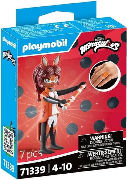 Playmobil 71339 Miraculous: Rena Rouge, Tales of Ladybug and Cat Noir, collector’s item, gifting toy and fun imaginative role-play, playsets for children ages 4+