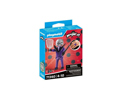 Playmobil 71340 Miraculous: Hawk Moth, Tales of Ladybug and Cat Noir, collector’s item, gifting toy and fun imaginative role-play, playsets for children ages 4+