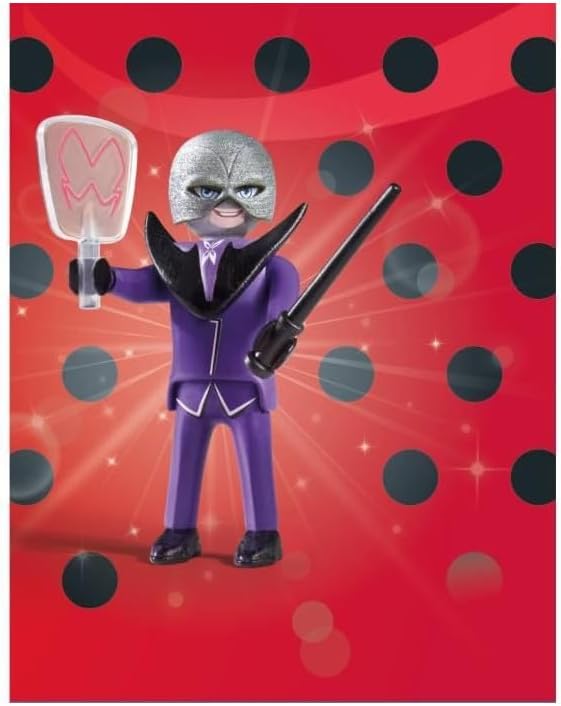 Playmobil 71340 Miraculous: Hawk Moth, Tales of Ladybug and Cat Noir, collector’s item, gifting toy and fun imaginative role-play, playsets for children ages 4+