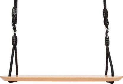 small foot Board XL Black Line, Extra-Wide Wooden Swing for Kids and Adults, for Ages 3+ Years, 12407