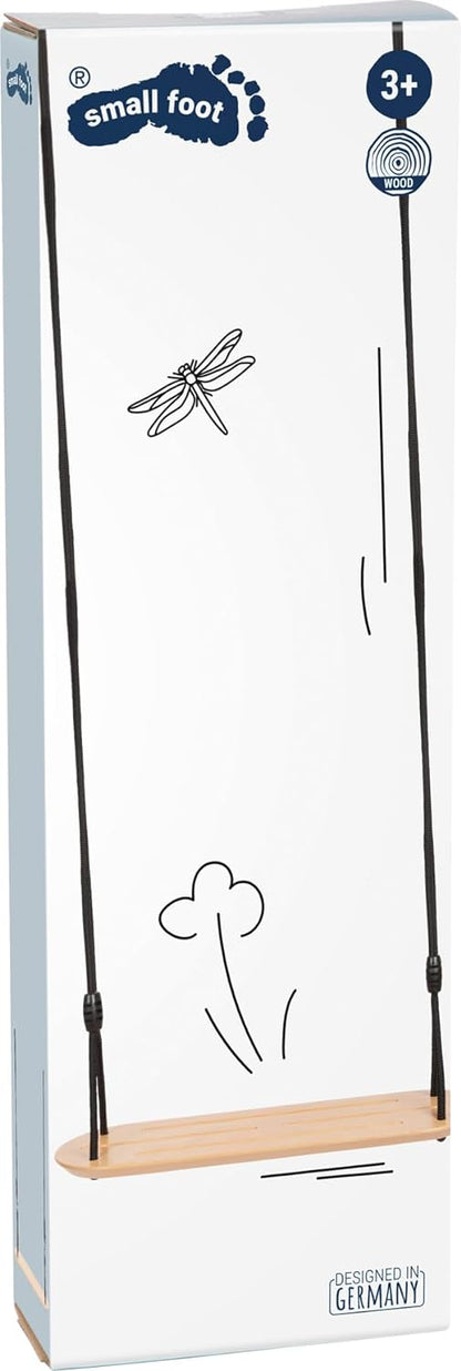 small foot Board XL Black Line, Extra-Wide Wooden Swing for Kids and Adults, for Ages 3+ Years, 12407
