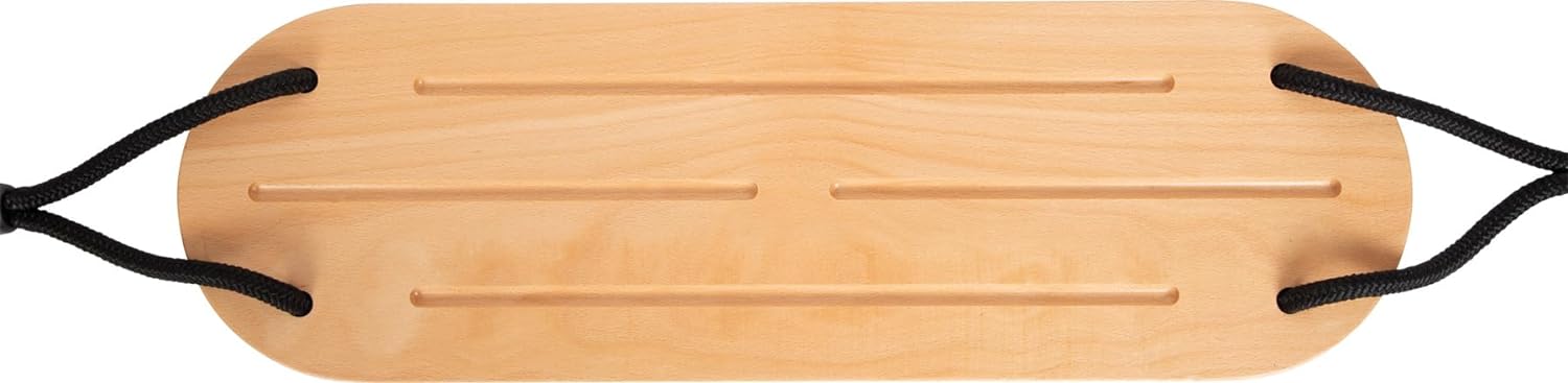 small foot Board XL Black Line, Extra-Wide Wooden Swing for Kids and Adults, for Ages 3+ Years, 12407