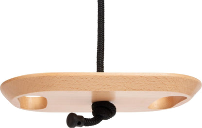 small foot Disc Grips Black Line Made of Wood, Swing for Hanging and Sitting, for Ages 3+ Years, 12408