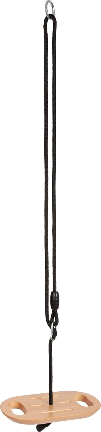 small foot Disc Grips Black Line Made of Wood, Swing for Hanging and Sitting, for Ages 3+ Years, 12408