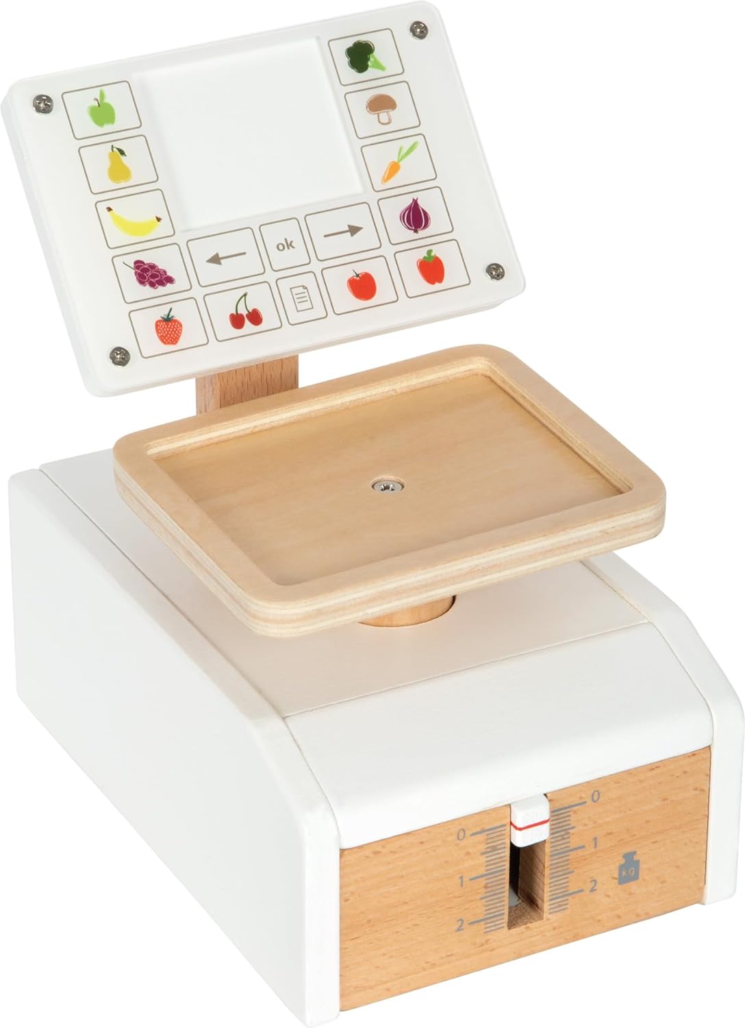 Small Foot Scale Fresh, Wood, Multifunctional Accessory Stores, Role-Playing Toy, Ages 3+ Years, 12418, Large