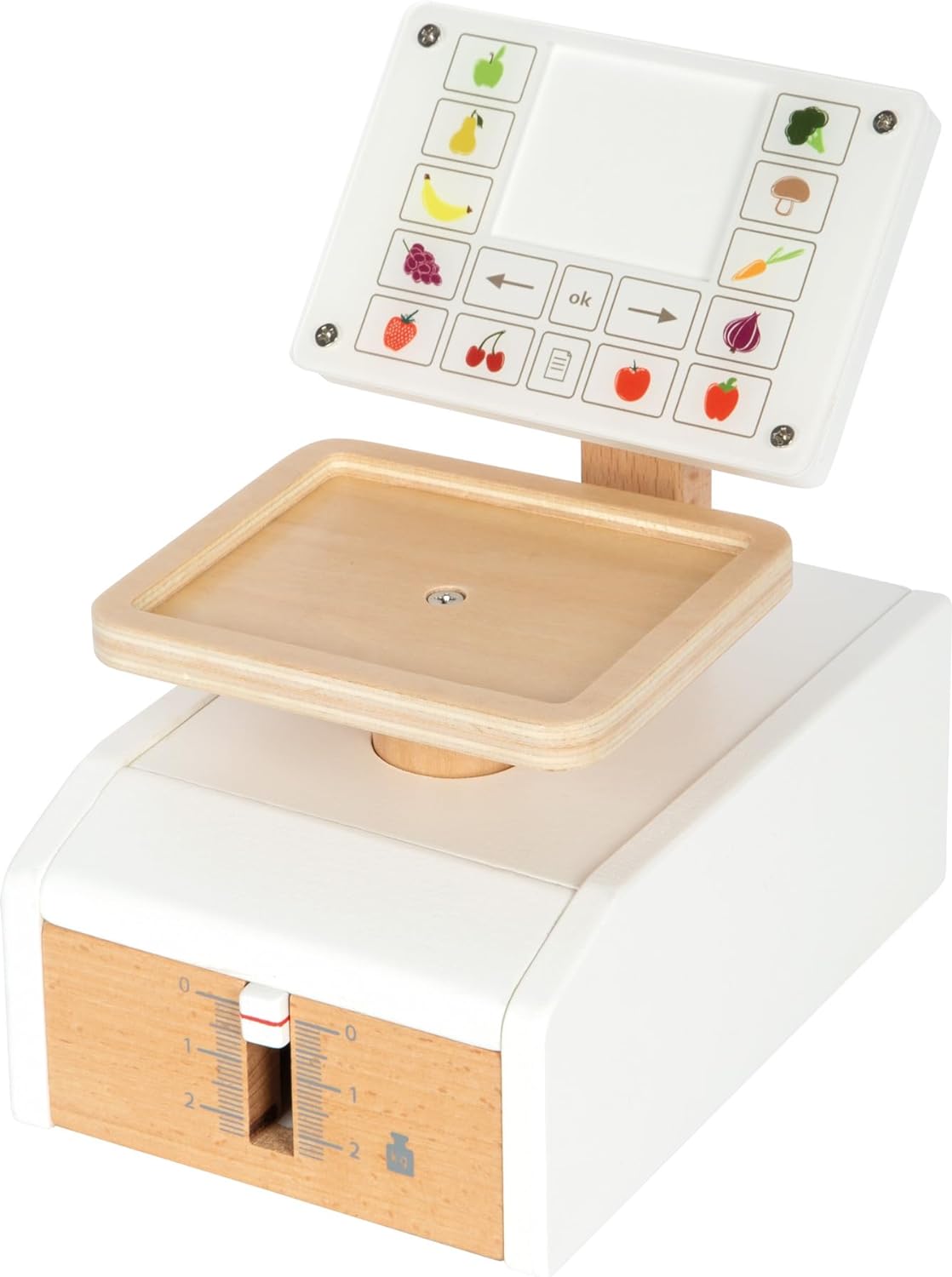 Small Foot Scale Fresh, Wood, Multifunctional Accessory Stores, Role-Playing Toy, Ages 3+ Years, 12418, Large