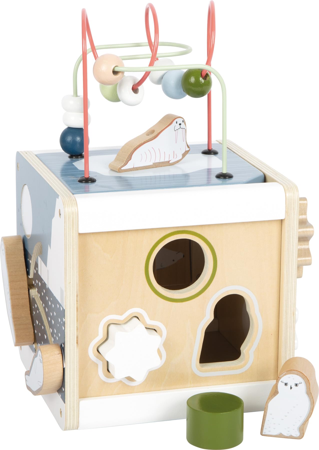 small foot Cube Arctic, FSC 100%-Certified Wood, Motor Activities for Toddlers Aged 12+ mths, 12451